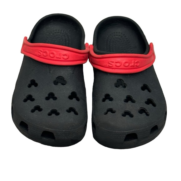 CROCS Shoes - Disney Black & Red Mickey Mouse Crocs- Men’s 8, Women’s 6